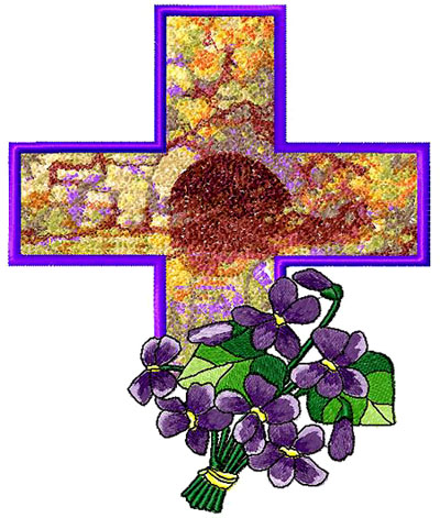 Easter Cross Machine Embroidery Designs