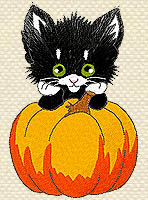Machine Embroidery Design 'Halloween pumpkin'