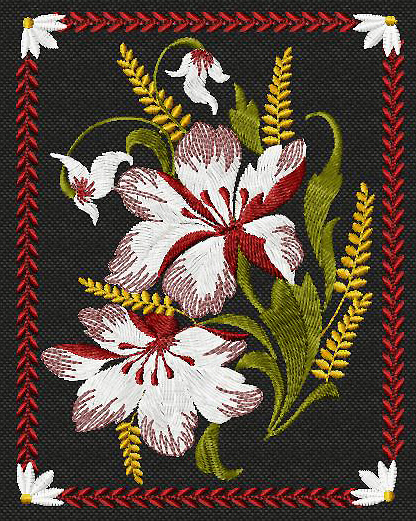 'Zhostovo' Machine Embroidery Designs