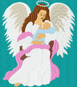 Machine Embroidery Designs 'Angels and baby'