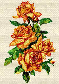 'Machine Embroidery Design 'ROSES'