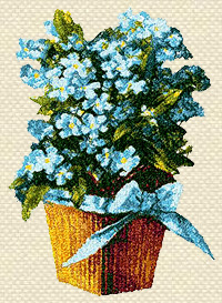Machine Embroidery Design 'Forget-me-not'