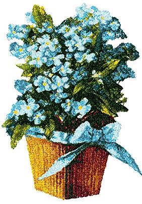 Machine Embroidery Design 'Forget-me-not'