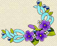 Machine Embroidery Design 'Violets'
